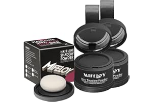 MIFELOY 2 Pack Root Cover Up Powder, Touch Up Hair Color for Grey, Roots Concealer for Beard Line Eyebrow, Roots Coverage Powder for Thinning Grays Hairline, Instantly Conceals Hair Loss, Dark Grey