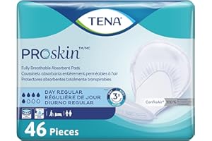 Tena Day Regular 2 Piece Incontinence Pads, 46 Count