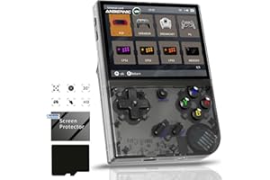 AIVUIDBS RG35XX Plus Linux Handheld Game Console 3.5'' IPS Screen, 35xx Plus with a 64G Card Pre-Loaded 6900 Games, RG35XX Plus Supports 5G WiFi Bluetooth HDMI and TV Output 3300mAh Battery