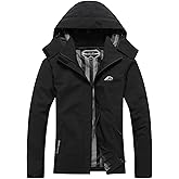 DECKTIN Women's Waterproof Raincoat Lightweight Rain Jacket Detachable Hood Travel Outdoor