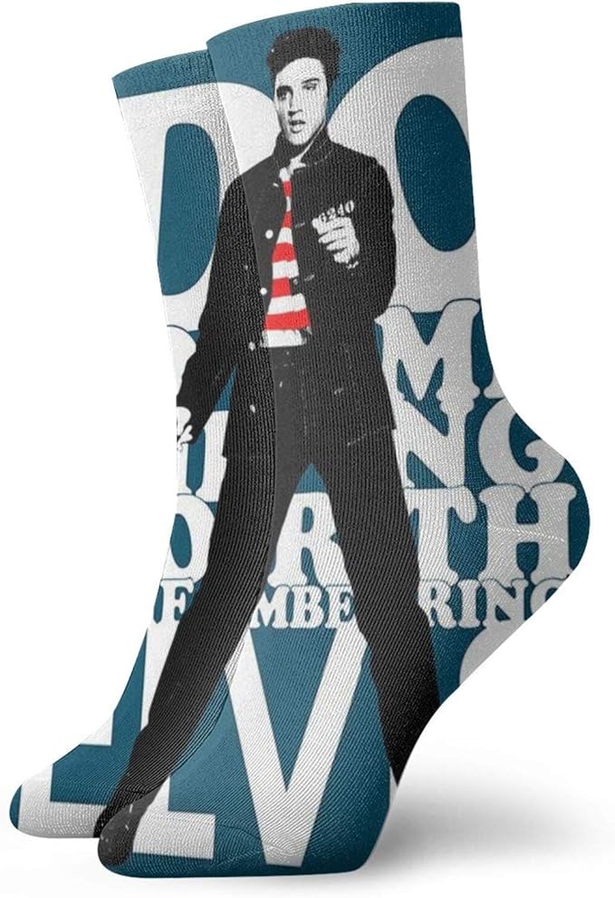 Elvis Presley Crew Socks Funky Sport Socks Christmas Sock