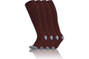 QBK Toddler Baseball Socks Youth Softball Tee Ball Kids Soccer Socks for Boy Girl 2 Pairs