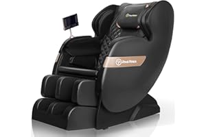 Real Relax 2025 Full Body Massage Chair of Dual-core S Track,Shiatsu Massage Recliner of Zero Gravity with APP and LCD Control,Lower Back and Calf Heating,Bluetooth,Home or Office Use,Black
