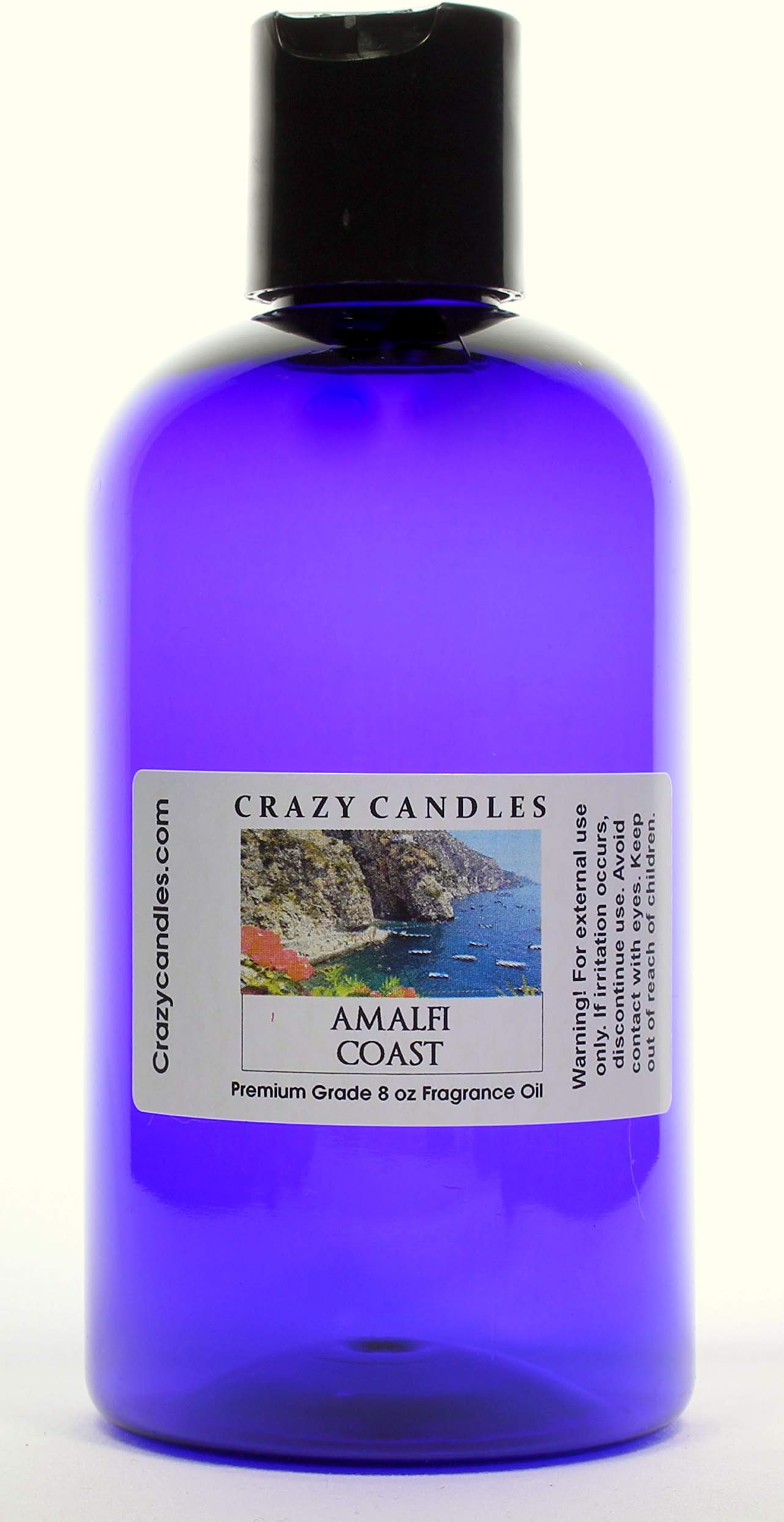 Crazy Candles8oz Amalfi Coast 8 Fl Oz Bottle (237ml) Premium Grade Scented Fragrance Oil