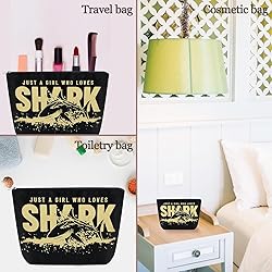 Sugchairo Shark Gifts For Women Small Makeup Bag