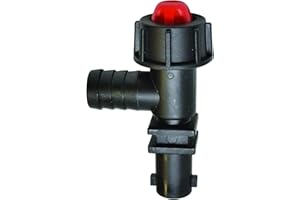 Valley Industries G-8235021-CSK Broadcast Sprayer 1/2" Elbow Nozzle Body Kit-w/Check Valve, Black