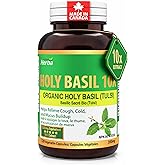 Herba Organic Holy Basil Capsules – 3,500mg Equivalent | 120 Vegetable Capsules | 350mg - 10:1 Extract | Tulsi Helps Relieve 