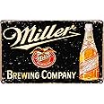LIPTOR Miller Brewing Beer Retro Vintage Bar Sign Decoration Gifts Bar Pub Garage Diner Cafe Home Wall Decor Art Poster 8X12Inch