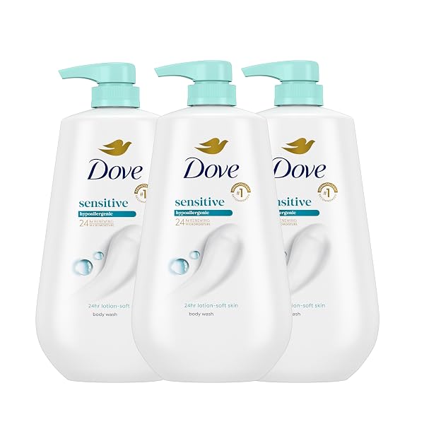 DOVE BODY WASH 3 COUNT SENSITIVE SKIN FOR...