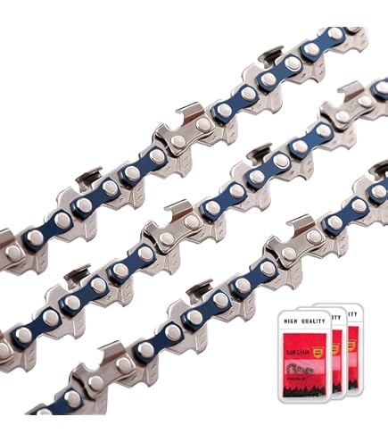 3-Pack 10inch Chainsaw Chains For Ryobi - 3/8 Low Profile 40 Drive Links