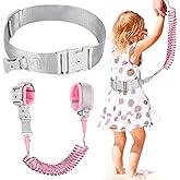 Accmor Reflective Toddler Belt Leash, Anti Lost Wrist Link for Baby, Kid Anti Lost Waist Band Child Leash with Lock for Babie