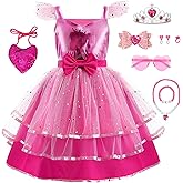 WYB Girls Costume Dress Cosplay Dress Birthday Party Movie Dress Up for 4-10 Years Kids Outfits