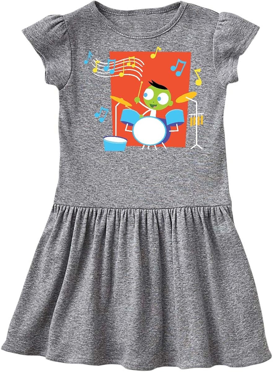 inktastic Del Playing Drums Toddler Dress - PBS Kids