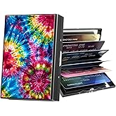 ACWDMKH Metal Wallet,Credit Card Holder for Women Men,RFID Blocking Card Holder Wallet Mini Slim Aluminum Wallet ID Case Hard Card Case Business Card Holder Case,Colorful