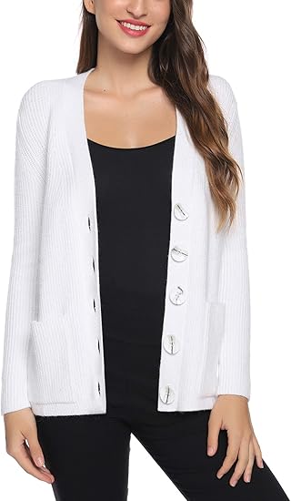 white short cardigan womens