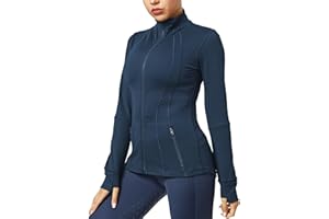QUEENIEKE Women Athletic Jackets Cottony-Soft Full Zip Slim Fit Workout Running Jacket with Pockets