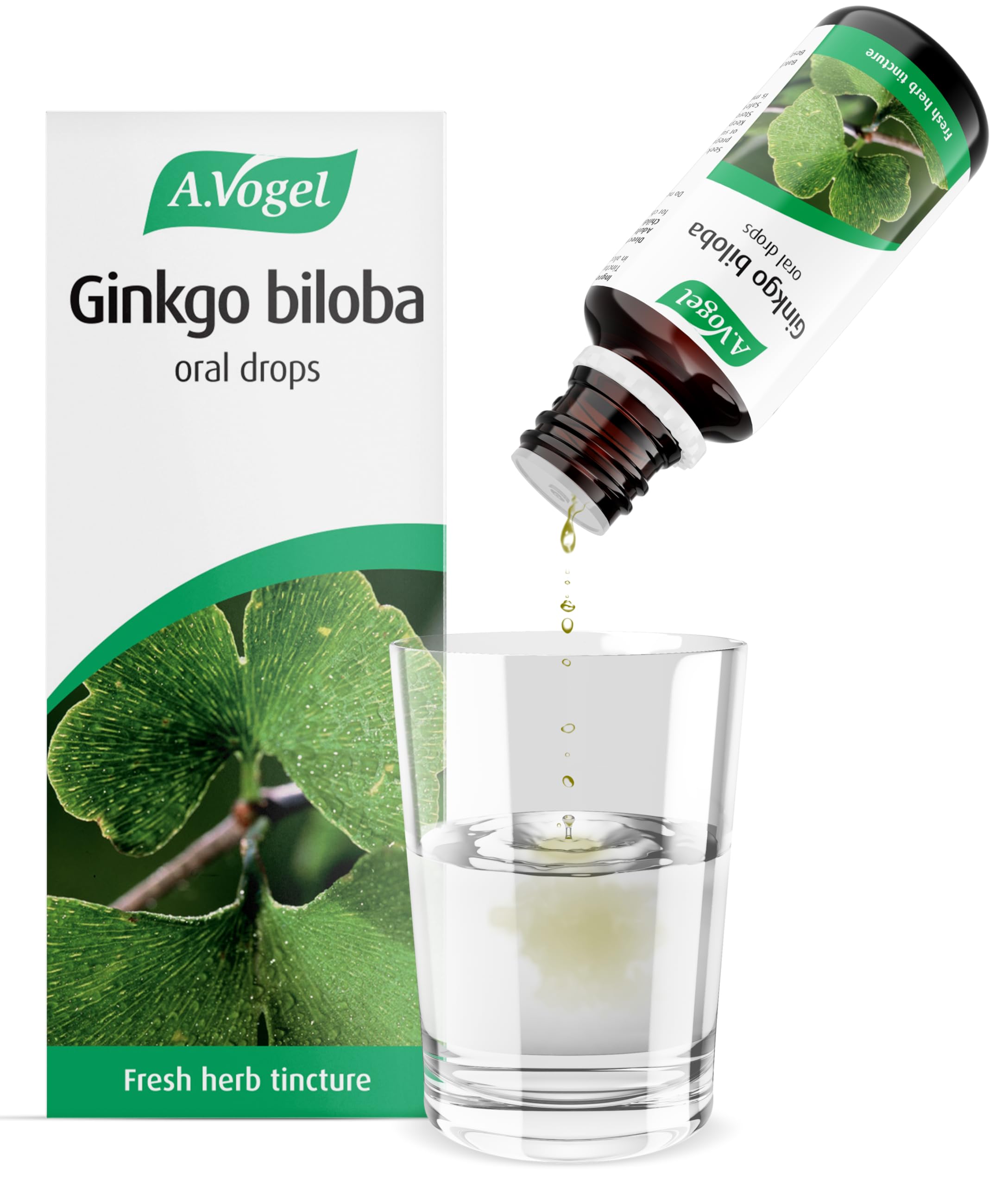 A.Vogel Ginkgo Biloba Drops | Food Supplement | Extract from Fresh Ginkgo Biloba Leaves | Vegan | 50ml