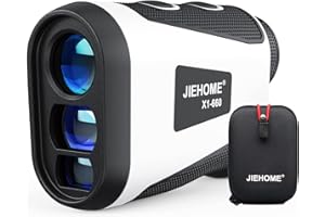 JIEHOME X1 Golf Rangefinder with Slope, Flagpole Lock and Vibration, 660/1100YDS Laser Rangefinder for Golfing & Hunting, Rec