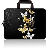 11 11.6 12 12.1 12.5 inch Laptop Carrying Bag Chromebook Case Notebook Ultrabook Bag Tablet Cover Neoprene Sleeve Fit Apple MacBook Air Samsung Acer HP DELL Lenovo Asus(Cool Butterfly)