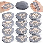 Libima 6 Pcs 2'' Stress Ball Squeeze Fidget Toy Themed Party Favor Fun Stress Relief Toy for Teen Adult Improve Grip Strength Release Pressure Finger Exercise (Dinosaur Fossil)