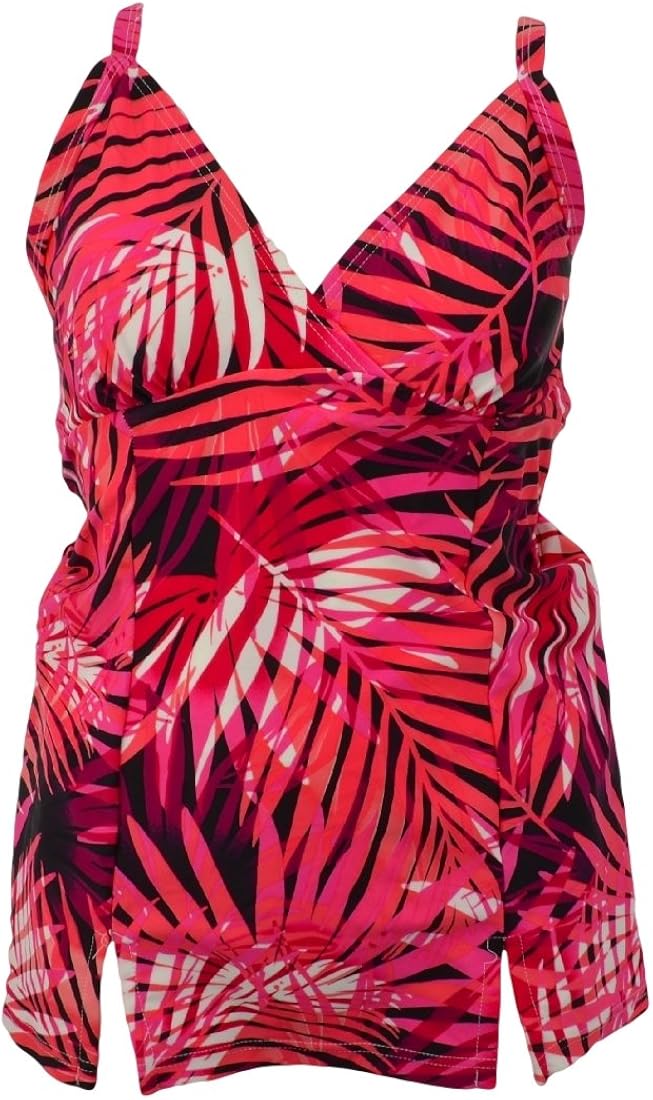 Croft & Barrow Women's Swimwear Flare Cami Long Torso Tankini Top