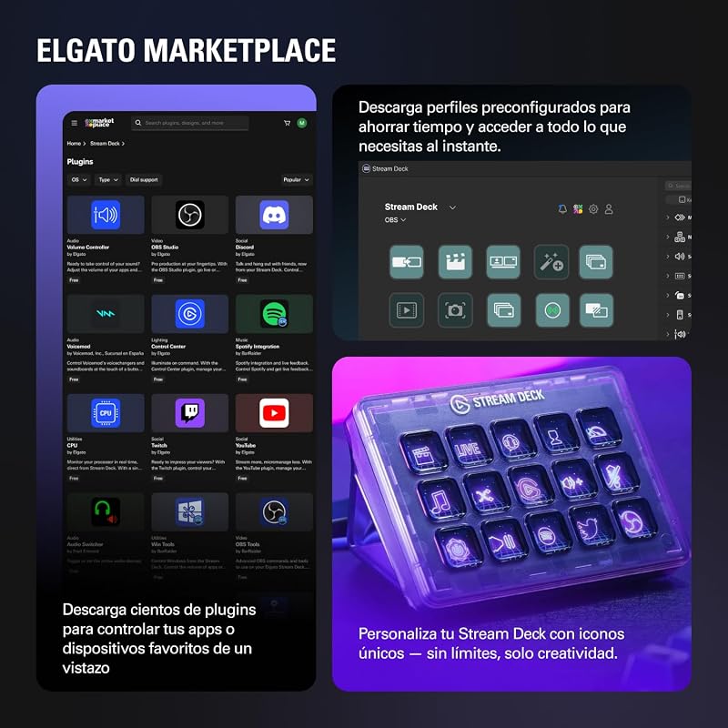 Stream Deck + White, mezclador y controlador
