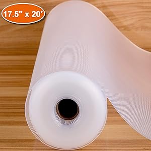 ACMETOP Shelf Liner, Non-Slip Non-Adhesive Drawer Liner, 17.5 Inch x 20 FT Cabinet Liner, Waterproof EVA Cupboard Liner Drawer Mat Refrigerator Mat for Kitchen, Pantry, Laundry Room, Office