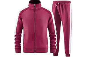 AEELEIRE Men's Tracksuits Long Sleeve Full Zip Jackets and Pants 2 Piece Outfit