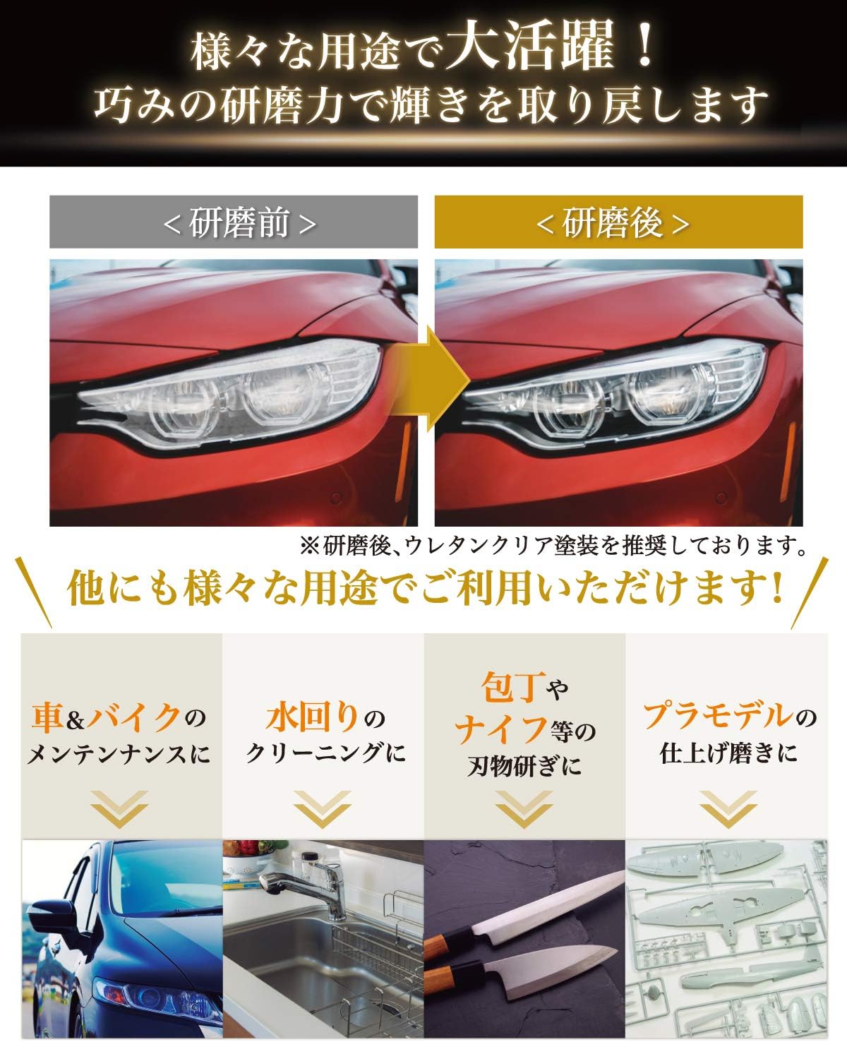 Amazon 紙やすり 紙ヤスリ 耐水ペーパー セット サンドペーパー かみやすり 9種27枚 紙ヤスリ