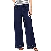 KDF Women's High Rise Straight Leg Jeans,Loose Fit Stretch Denim Pants Wide Leg Baggy Jeans