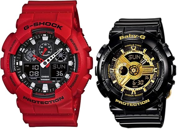 Amazon プレミアムラッピング対応 カシオ Gショック Baby G ジーショック ベビージー ペアウォッチ 海外モデル メンズ レディース 腕時計 カップル 男女 恋人 夫婦 誕生日 お祝い プレゼント Ga 100b 4a Ba 110 1a 並行輸入品 メンズ腕時計 腕時計 通販