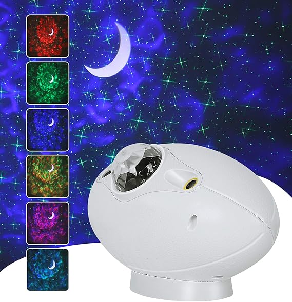 Star Projector, KMASHI Galaxy Projector with Bluetooth Music Speaker 4