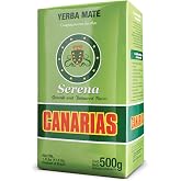 Canarias Serena Yerba Mate Herbal Ground Leaf Tea 500Gr 1.1Lbs | Uruguayan yerba mate blends with melissa, passionflower and mint for traditional mate preparation.