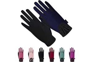 Thapower Women Horse Riding Gloves Winter Equestrian Horseback Gloves Lady Youth Girl Outdoor Star Pattern Mitts Perfect for Biking Cycling Gardening