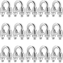200 Pcs Aluminum Crimping Loop Sleeve 1/16\", Cable Ferrule Wire Rope...