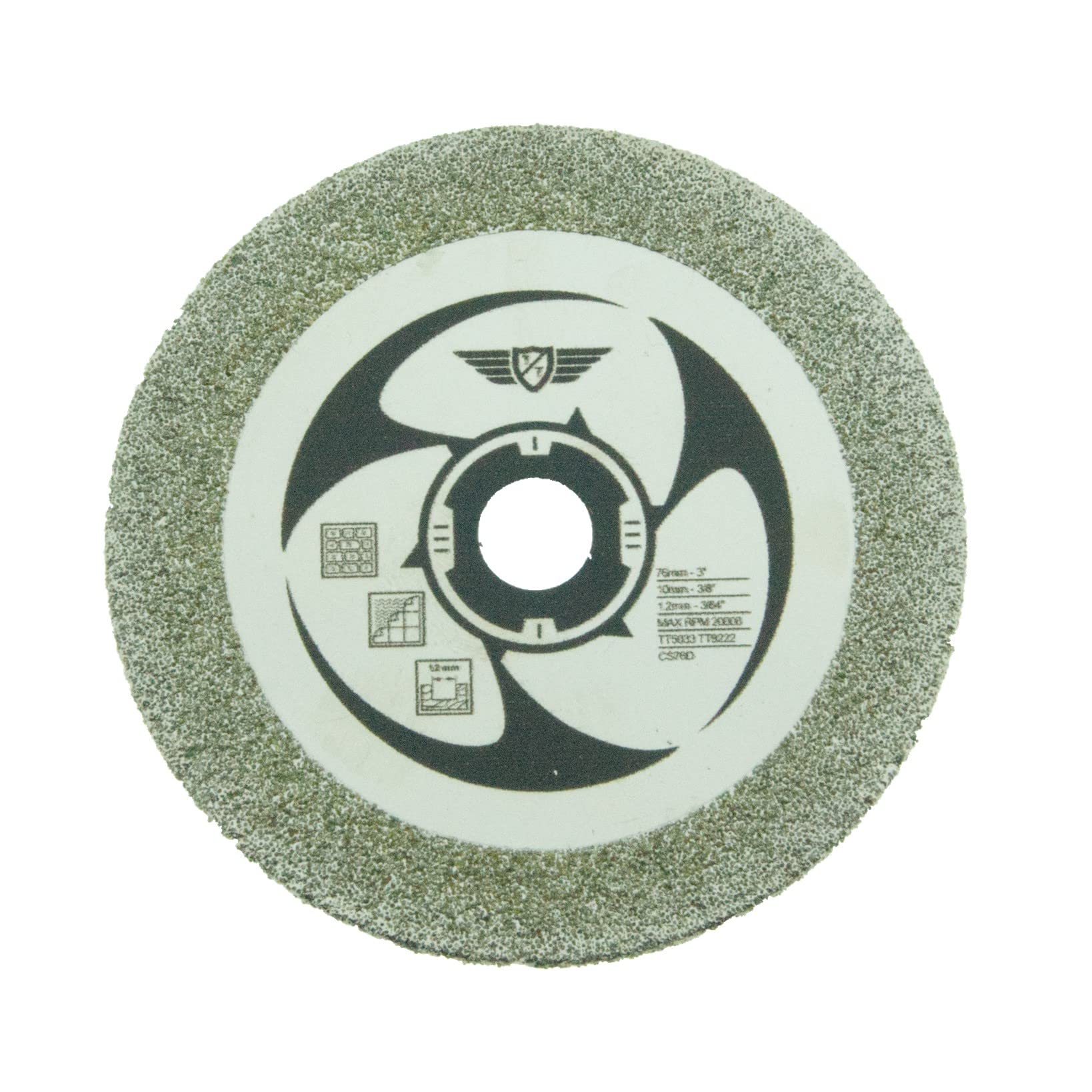 1 x TopsTools CS76D 76mm 10mm Bore Diamond Tipped Saw Blades