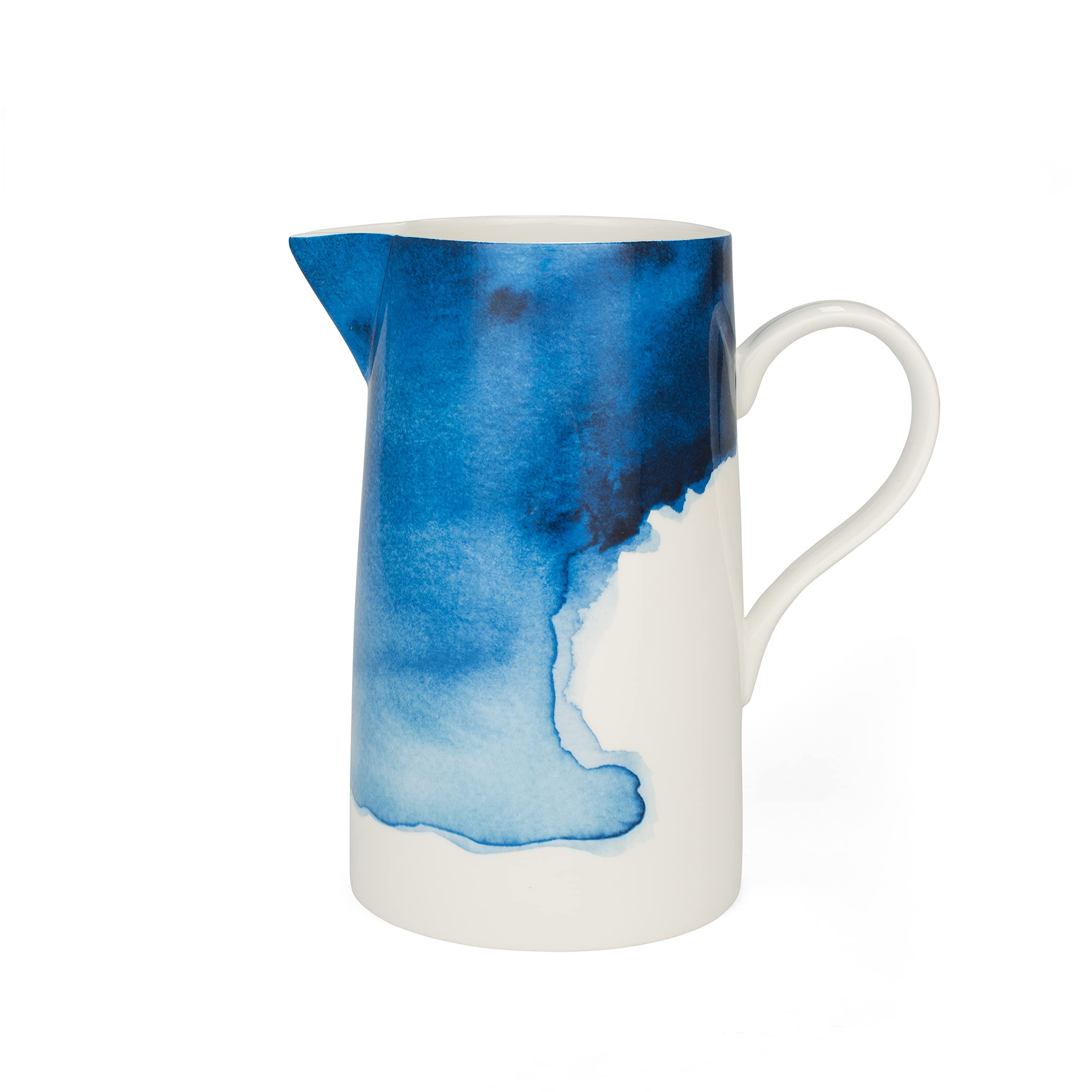 Rick Stein Coves of Cornwall - Jug/Pitcher - 2 Litre Capacity - Bone China - Featuring Beautiful Designs of Tableware Inspired by The Land and Seascape of Cornwall