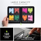 Vault X 4 Pocket Trading Card Binder Zip Album 160 Cards Exo-Tec Material Black view 4