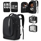 Chef Knife Backpack with Waterproof Pocket, 30+ Pockets for Knives and Tools, Knife Bags for Chefs Professional Culinary Apprentice Private Chefs, Pocket for Tablet Laptop (Knife Not Included)