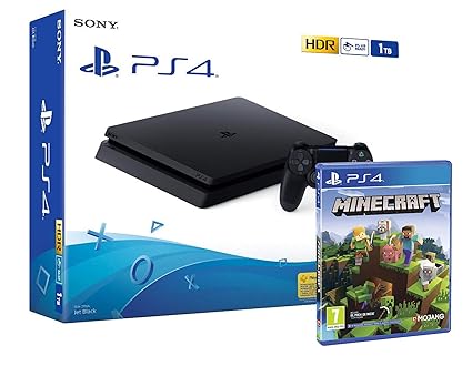 Ps4 Slim 1tb Schwarz Playstation 4 Konsole Minecraft Bedrock Amazon De Pc Video Games