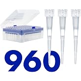 Kashi Scientific 10 uL Universal Filtering Racked Laboratory Pipette Tips, Sterile Dnase/Rnase Free, Pyrogen Safe [10ul, Filtered, 960 Tips]