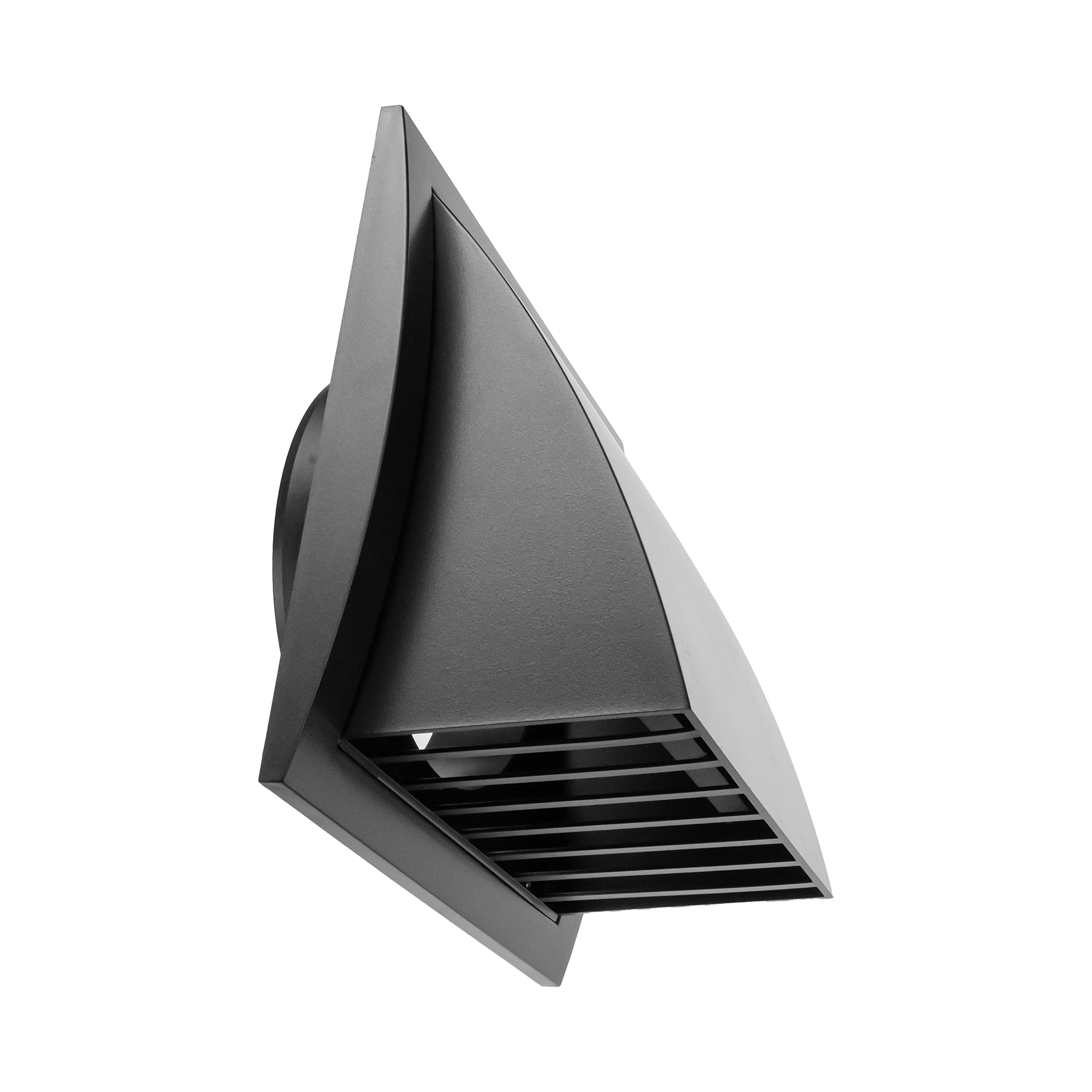 Repa Market 5 Inch / 125mm Anthracite Exhaust Hood Vent with Rain Cover & Backdraft Damper – ABS Plastic Wall Air Vent Cover – Exterior Outlet Grille, Indoor, Outdoor, HVAC Dryer Extractor Ventilation — image 1