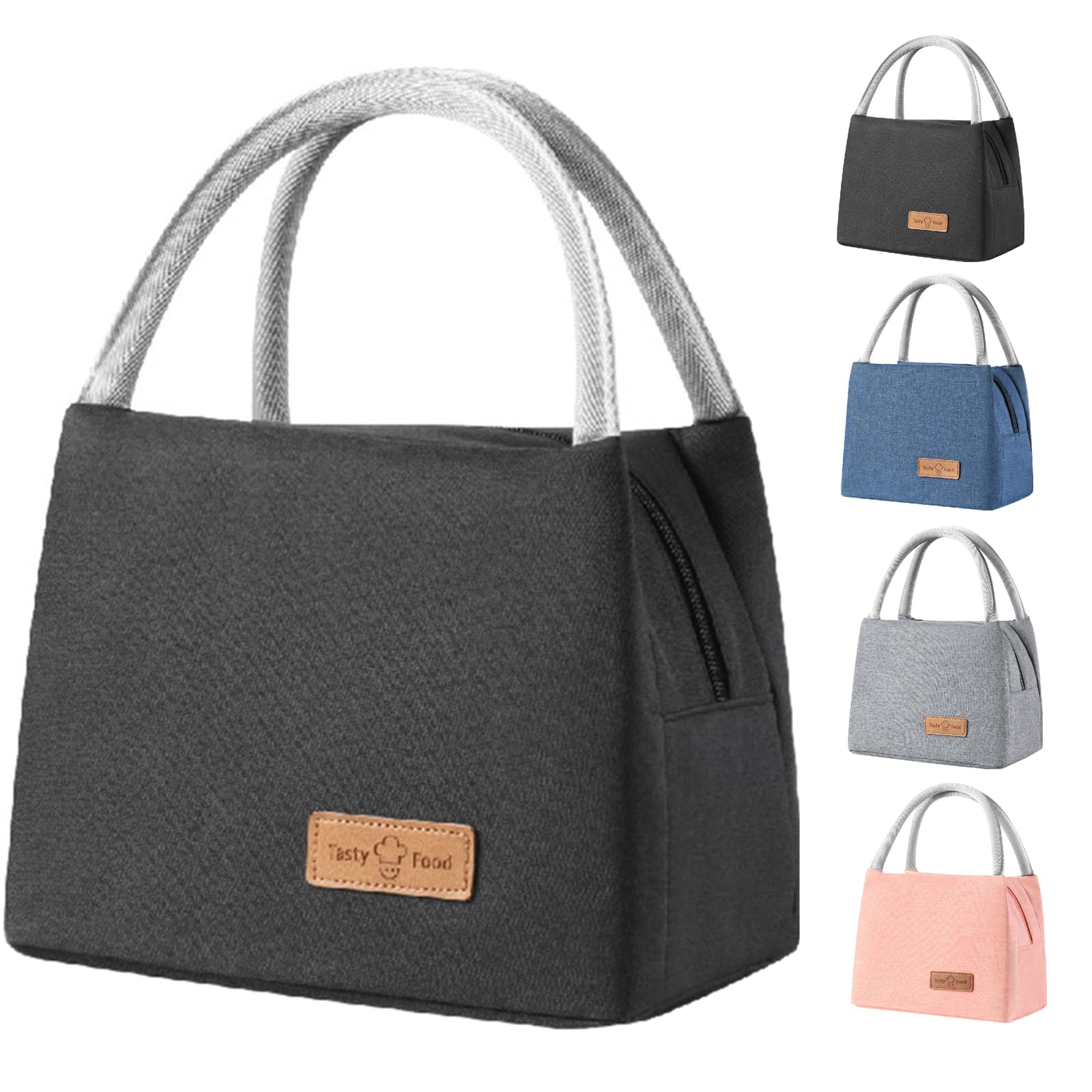 WUWYOUWL Insulated Lunch Bag, Flamingo Insulated Tote Bag Wide Open Insulated Cooler Bag Water-Resistant Thermal Leak-Proof Lunch Organizer for Adult Kids Outdoor Picnic Work