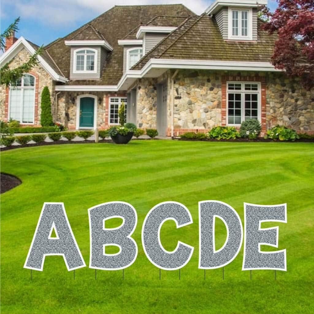 VictoryStore Yard Letters CutOut Alphabet and Number