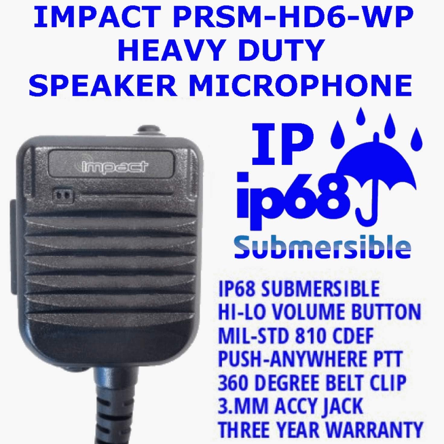 impact speaker mic