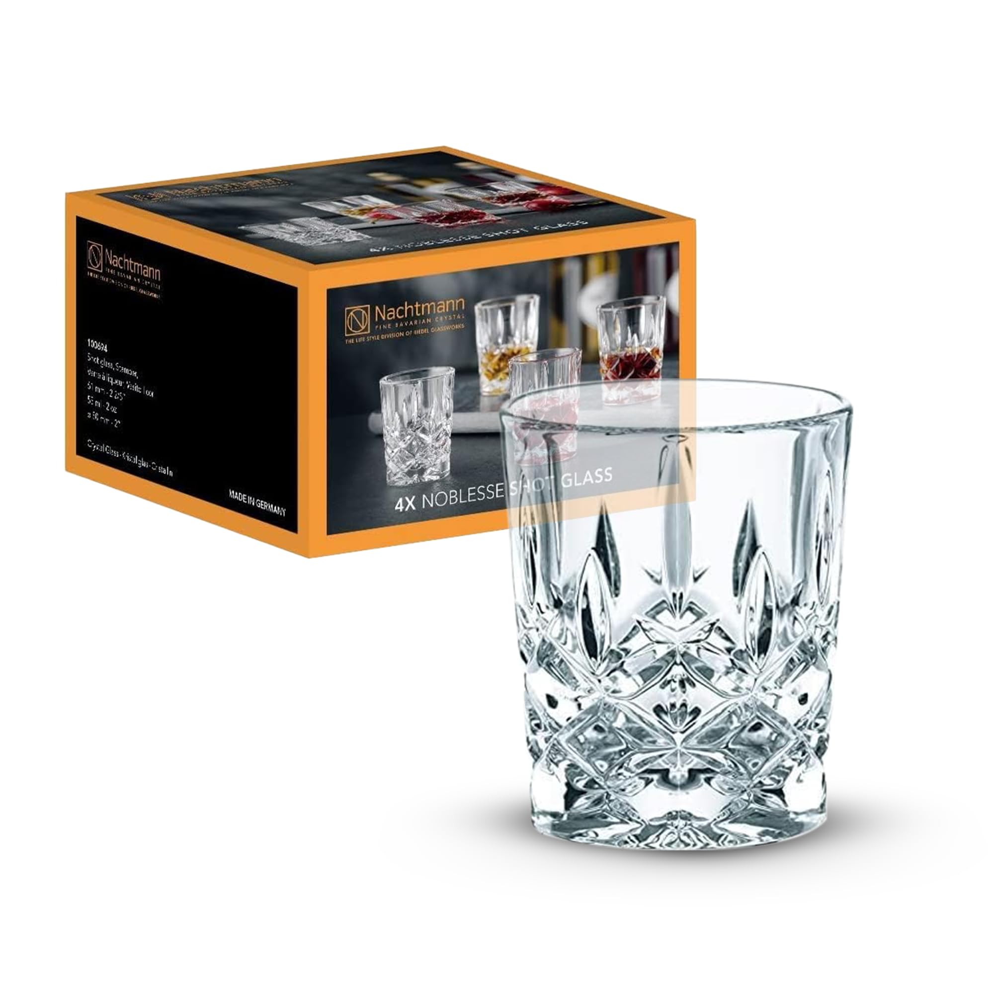 Spiegelau and Nachtmann Crystal Glass Set, Crystal Glass, Clear crystal, 10.8 x 10.8 x 6.1 cm — image 1