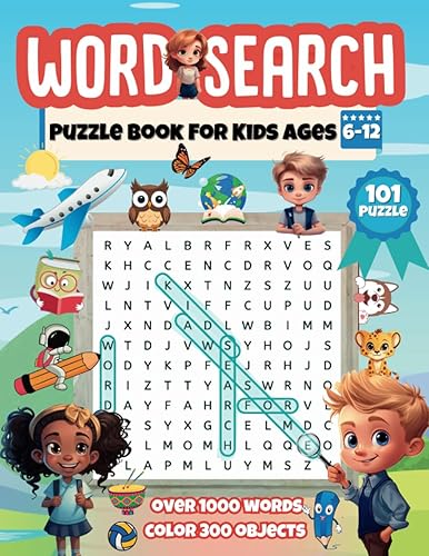 Word Search for Kids Ages 6-8, Ages 8-10, and 10-12 | Large Print Word ...