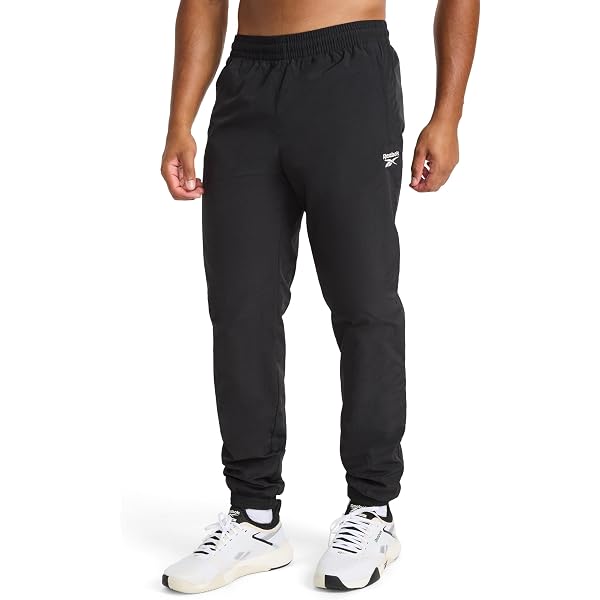 Reebok Men's Cross Check Woven Pant, Standard Fit, Lightweight