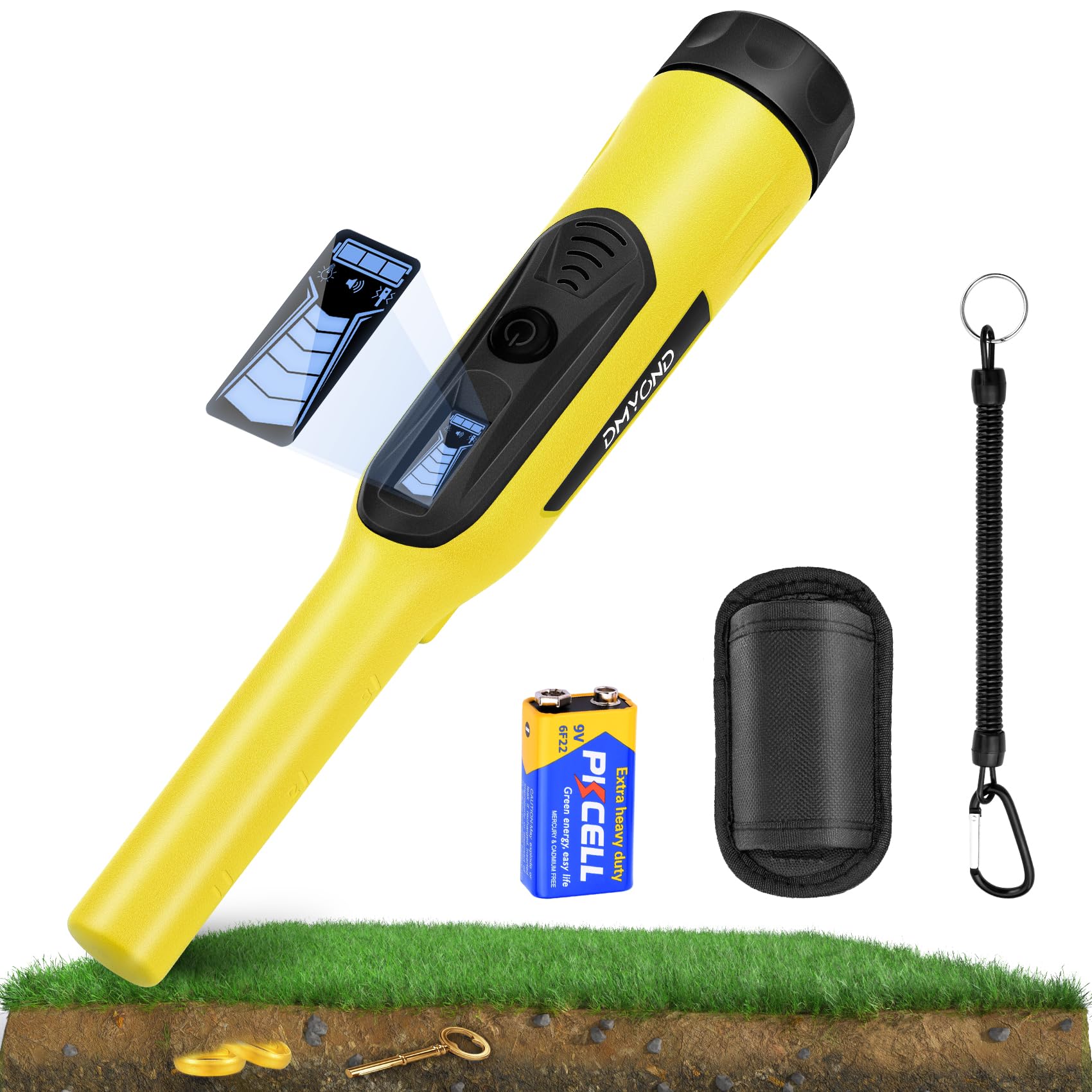 Photo 1 of Dmyond Metal Detector Pinpointer for Adults & Kids, Waterproof Handheld Pin Pointer Wand, Hight Sensitivity 3 Modes Pinpointing for Finder Probeor Gold, Coins, Detecting Treasure Hunting