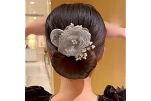 Generic Insstyle Full Star Flower Hair Accessories,2024 New Hand Embroidered Flowers Deft Bun Hair Disk,Deft Bun Hair Twister,Flower Hair Bun Roller (#7)